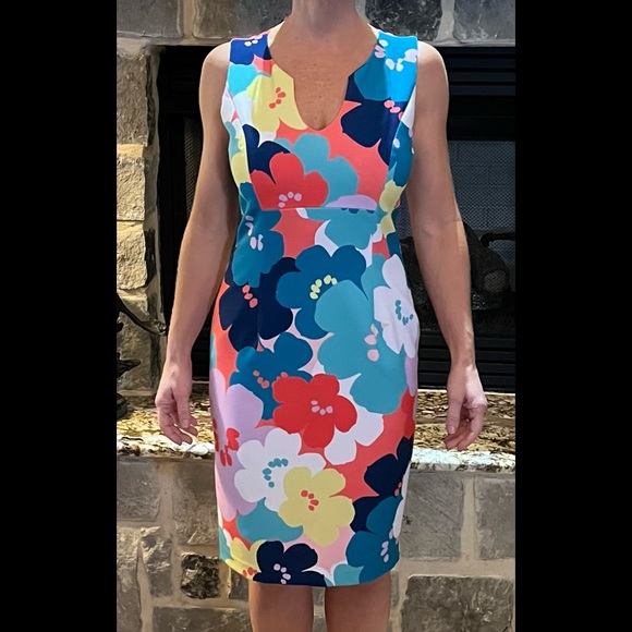 Trina Turk floral dress size 4 - Picture 1 of 6